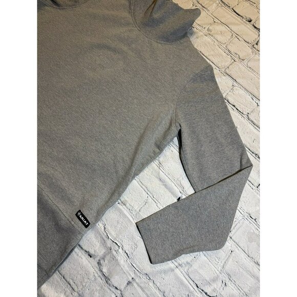 Ariat® Ladies R.E.A.L.™ Funnel Heather Grey Sweater 10037340 Size XXL - Picture 7 of 12